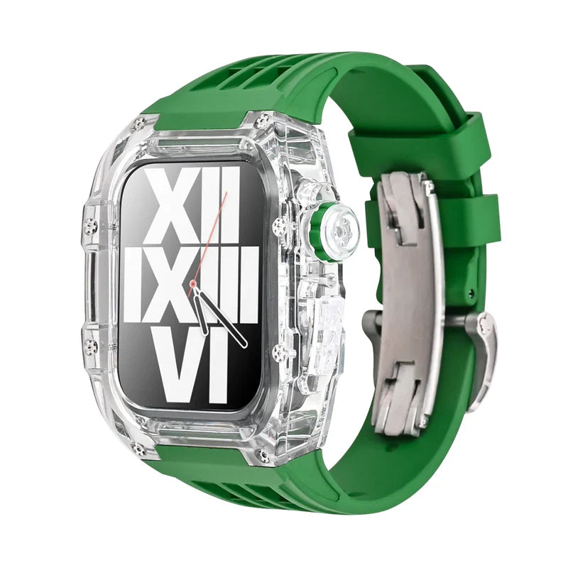 RM V30 Glacier Series Fluoroelastomer Band And Case Retrofit Kit For Apple Watch.