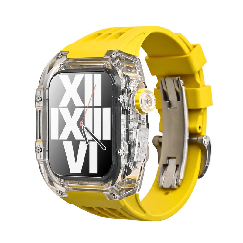 RM V30 Glacier Series Fluoroelastomer Band And Case Retrofit Kit For Apple Watch