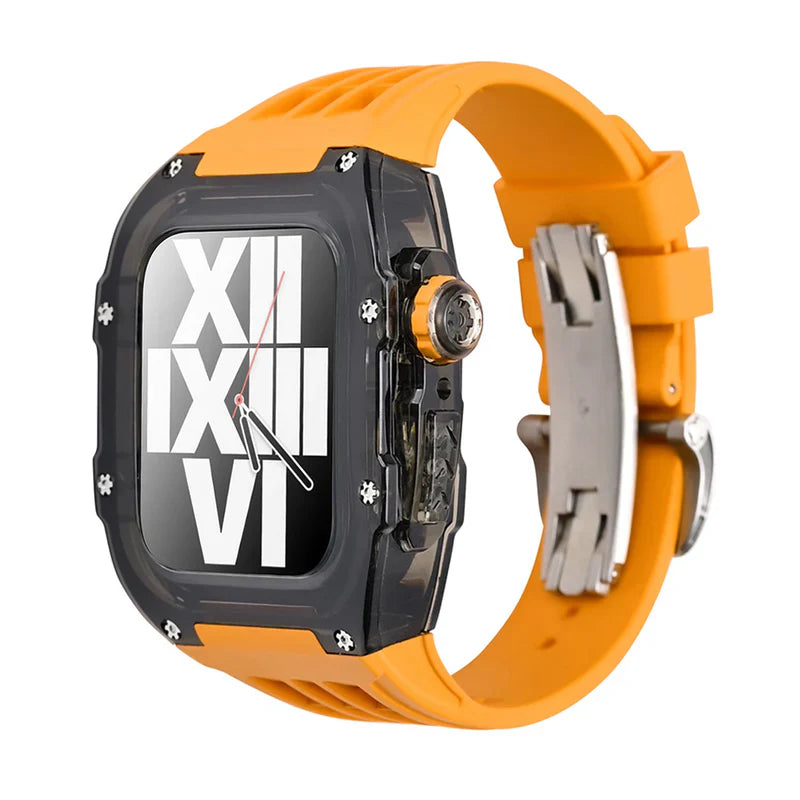 RM V30 Glacier Series Fluoroelastomer Band And Case Retrofit Kit For Apple Watch.