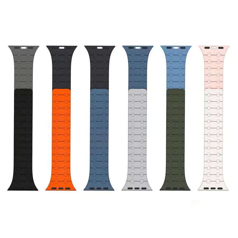 Magnetic Silicone Strap For Apple Watch.