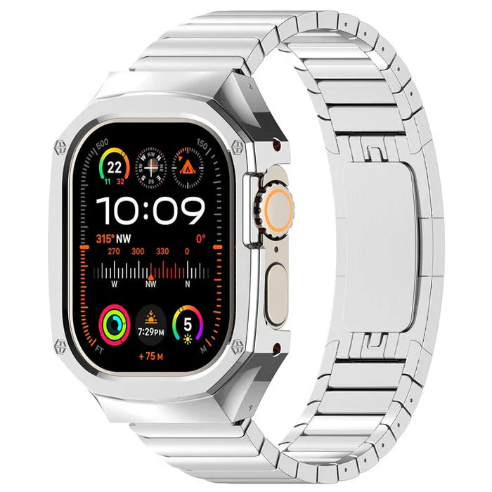 Stainless Steel Band With Case For Apple Watch Ultra.
