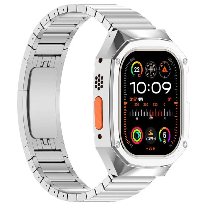 Stainless Steel Band With Case For Apple Watch Ultra.